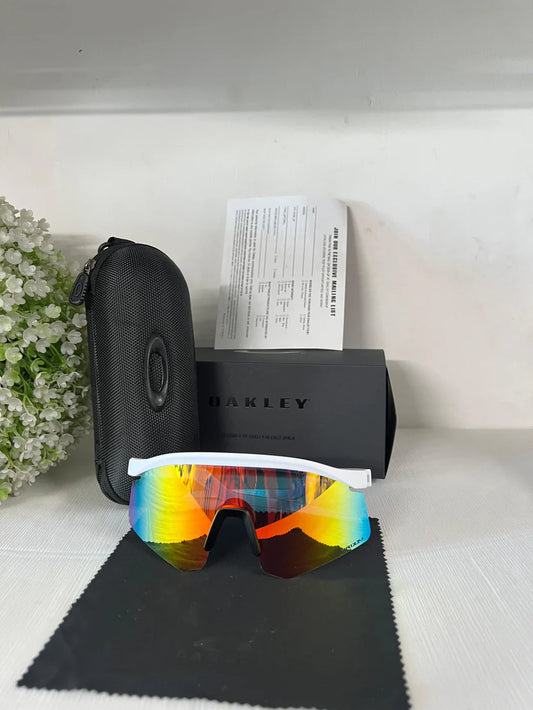 Oakley hydra UV protected Sport Sunglasses White Orange