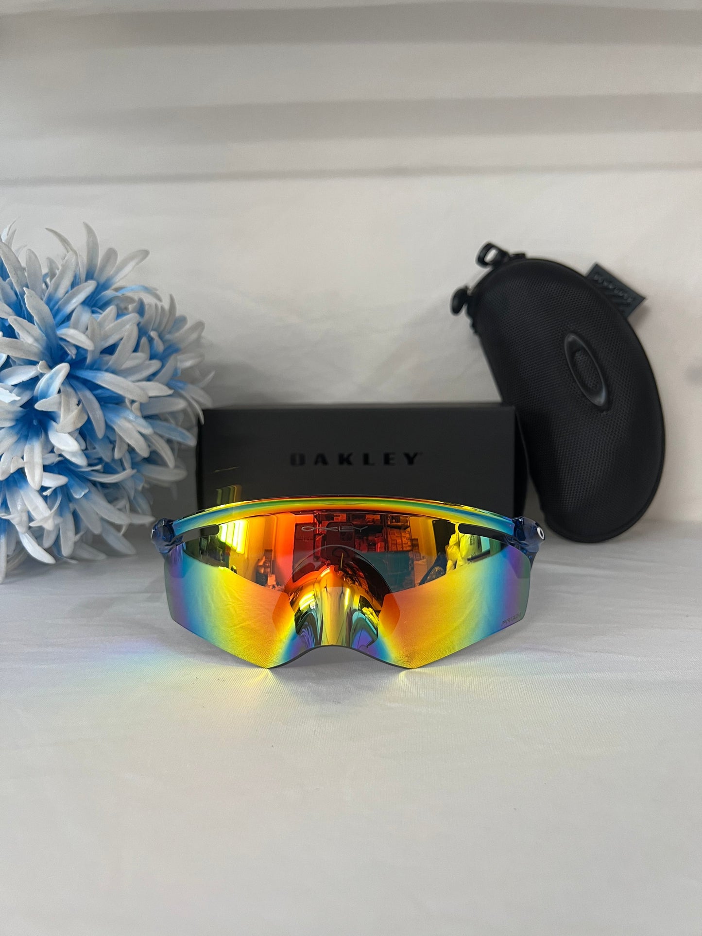 Oakley QNTM KATO Sport Sunglasses blue orange