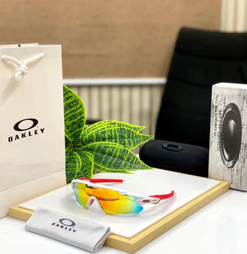 Oakley RADAR UV protected Sport Sunglasses White Orange