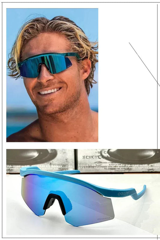 Oakley hydra UV protected Sport Sunglasses Blue Blue