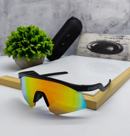 Oakley hydra UV protected Sport Sunglasses Black Orange