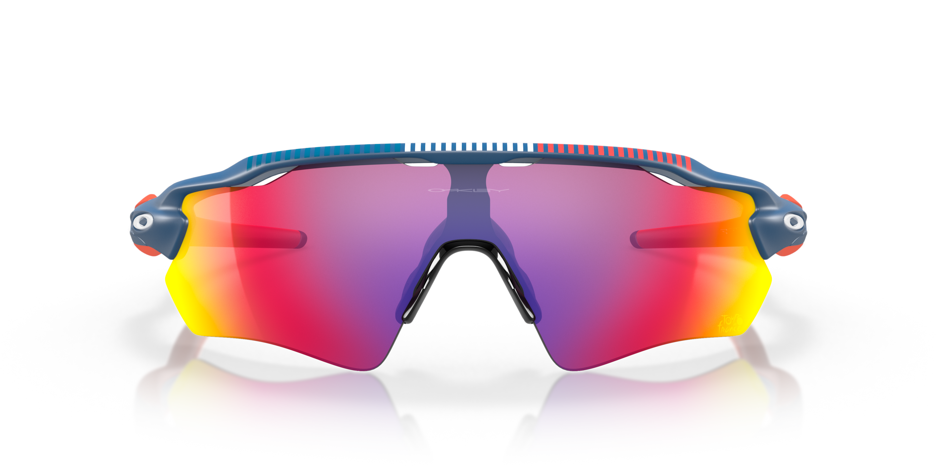EV Sports Polarised Red Mirror Blue red frame Mens Sunglasses