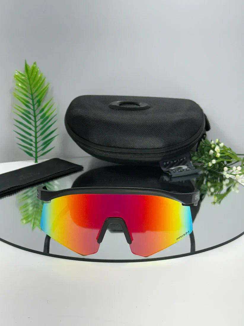 Oakley hydra UV protected Sport Sunglasses Black Orange