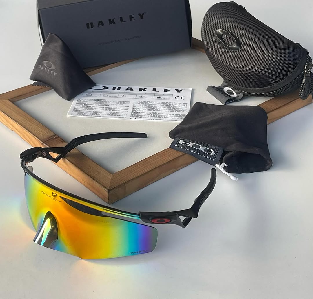 Oakley KATO QNTM UV protected Sport Sunglasses BLACK ORANGE