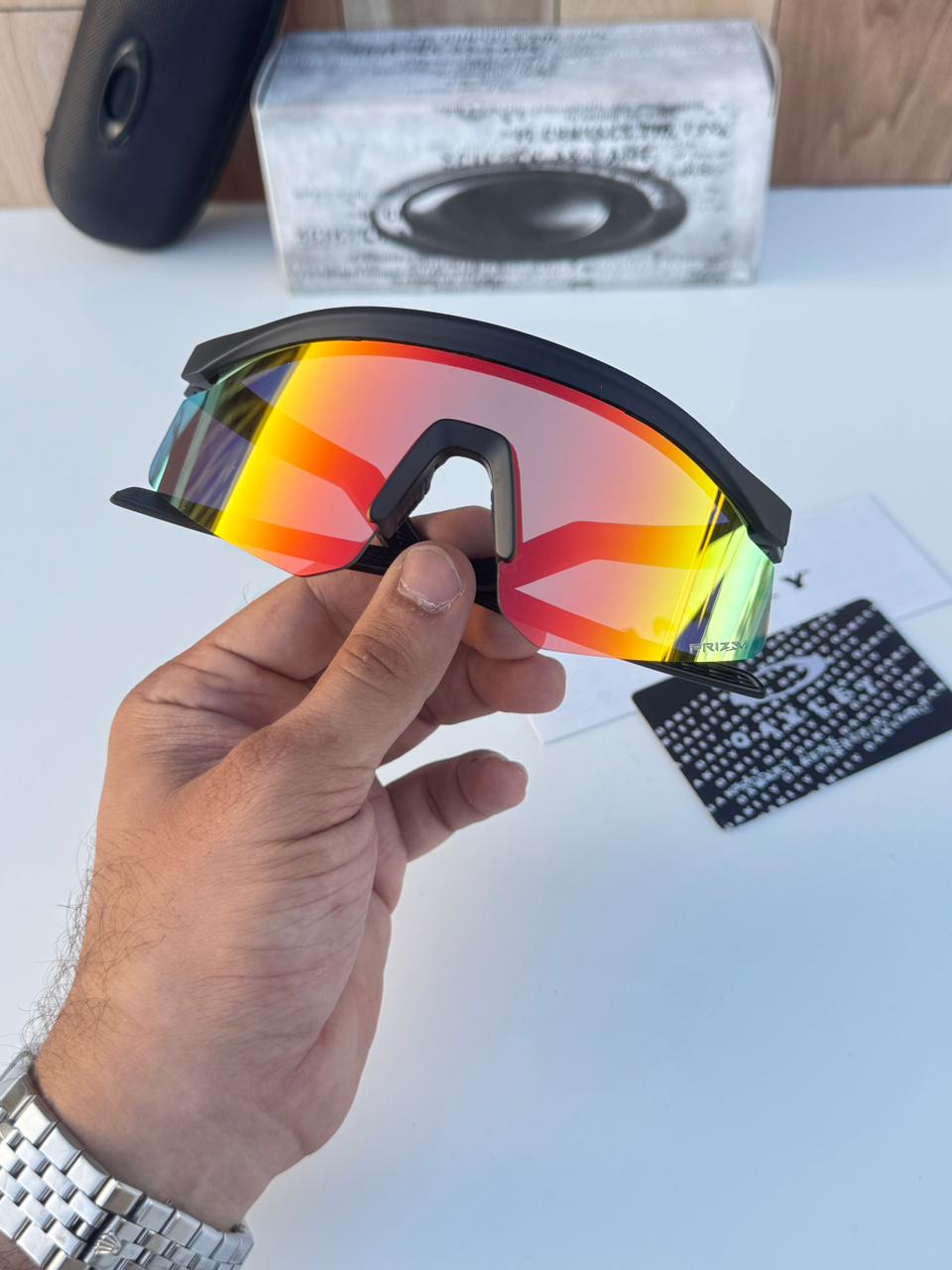 Most Awaited Sports Black Red Mirror Prizm Sunglasses