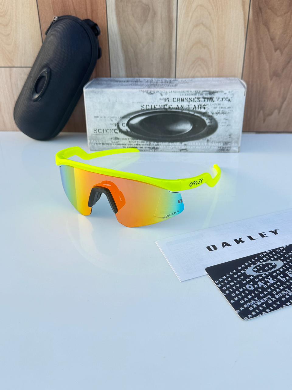 Most Awaited Sports Fluorescent Green Red Mirror Prizm Sunglasses