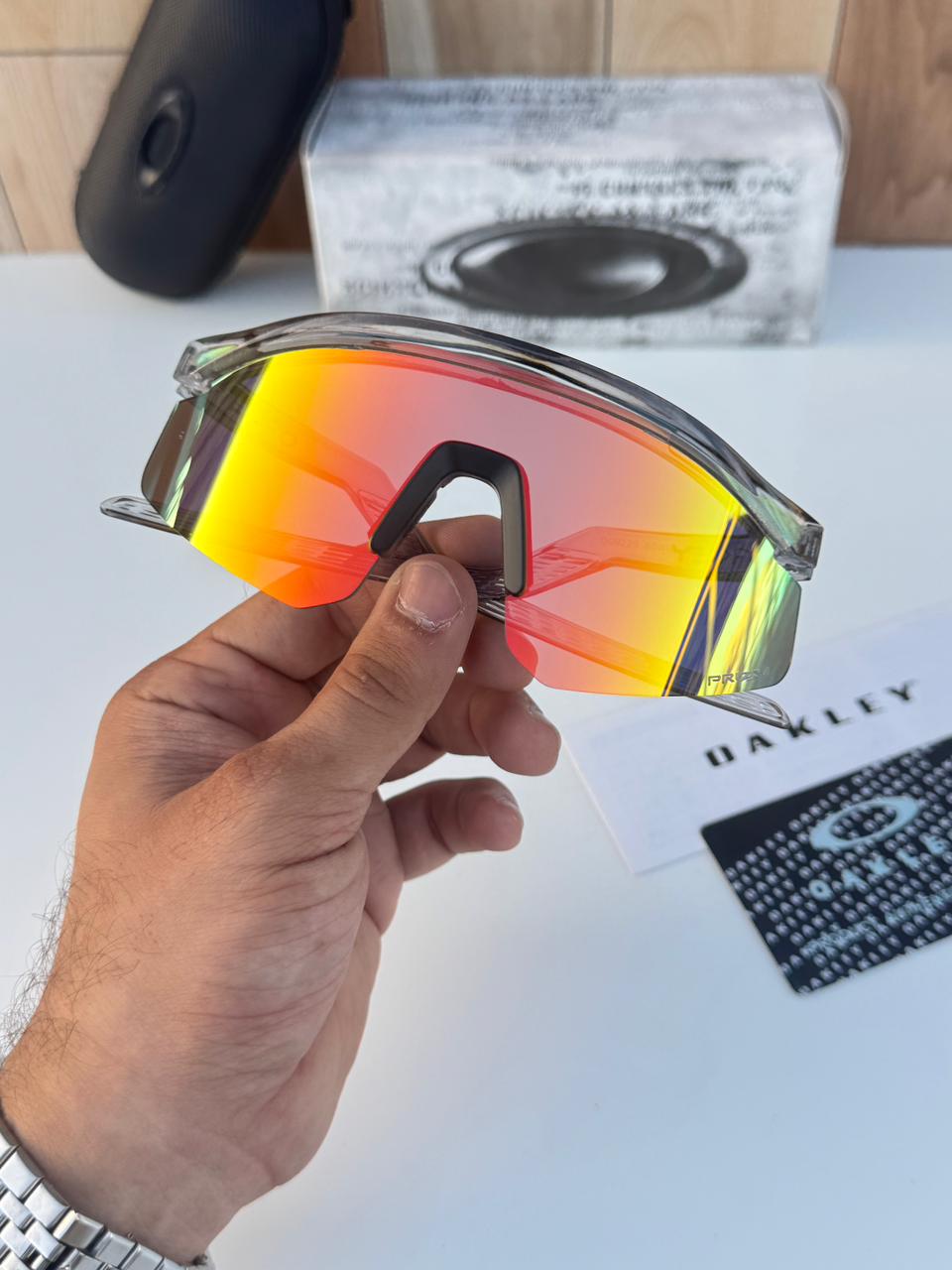 Most Awaited Sports Transperant Black Red Mirror Prizm Sunglasses
