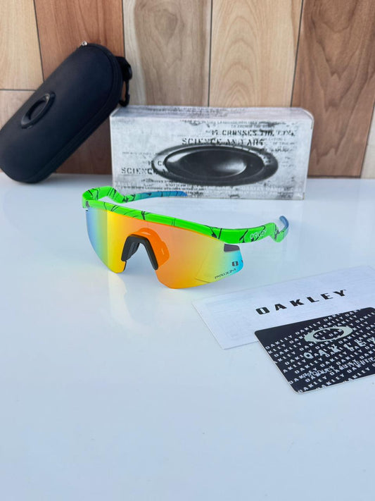Most Awaited Sports Peacock Green Red Mirror Prizm Sunglasses