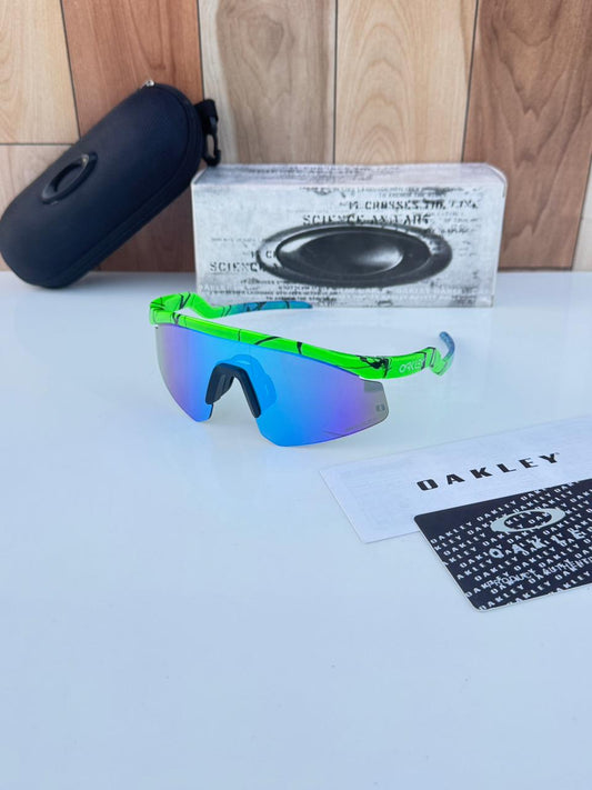Most Awaited Sports Green Fluorescent Blue Mirror Prizm Sunglasses