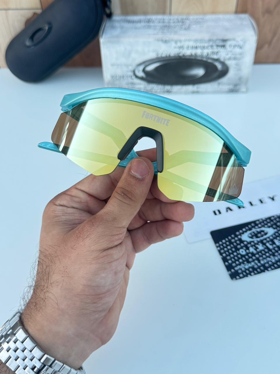 Most Awaited Sports Green Golden Mirror Prizm Sunglasses