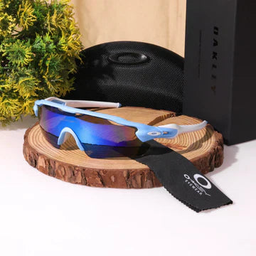 Most Awaited Sports RADAR UV protected Sport Sunglasses White Blue