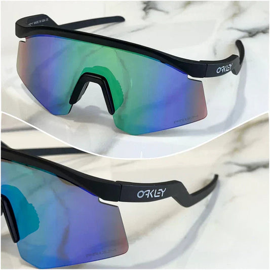 Oakley hydra UV protected Sport Sunglasses Black Green