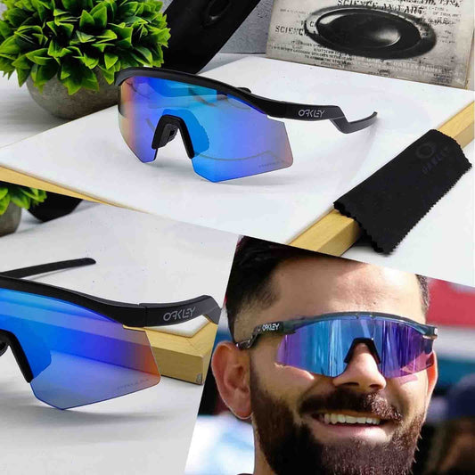 Oakley hydra UV protected Sport Sunglasses BLACK & BLUE