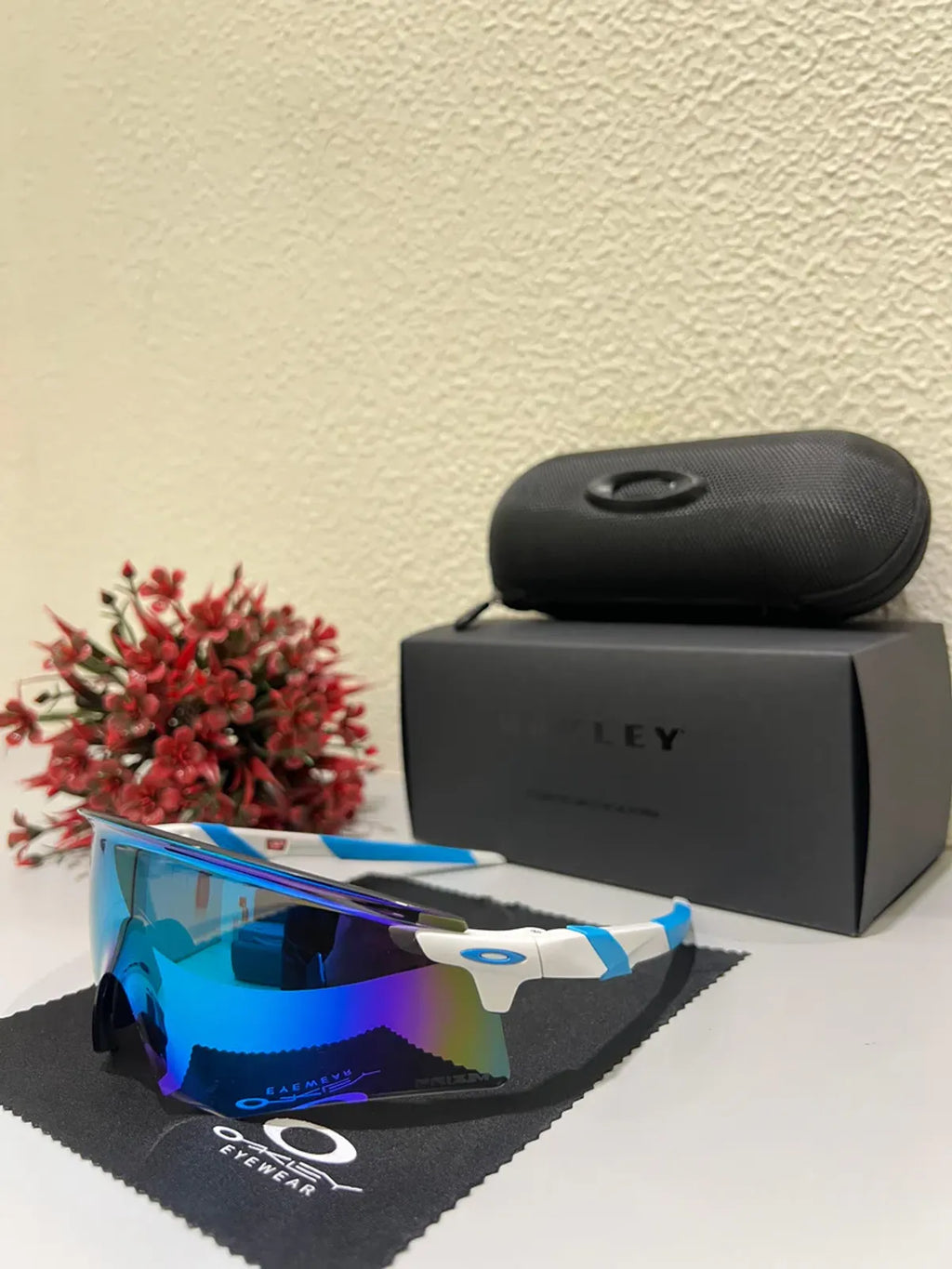 Most Awaited Sports Encoder UV protected Sport Sunglasses Blue Prizm White