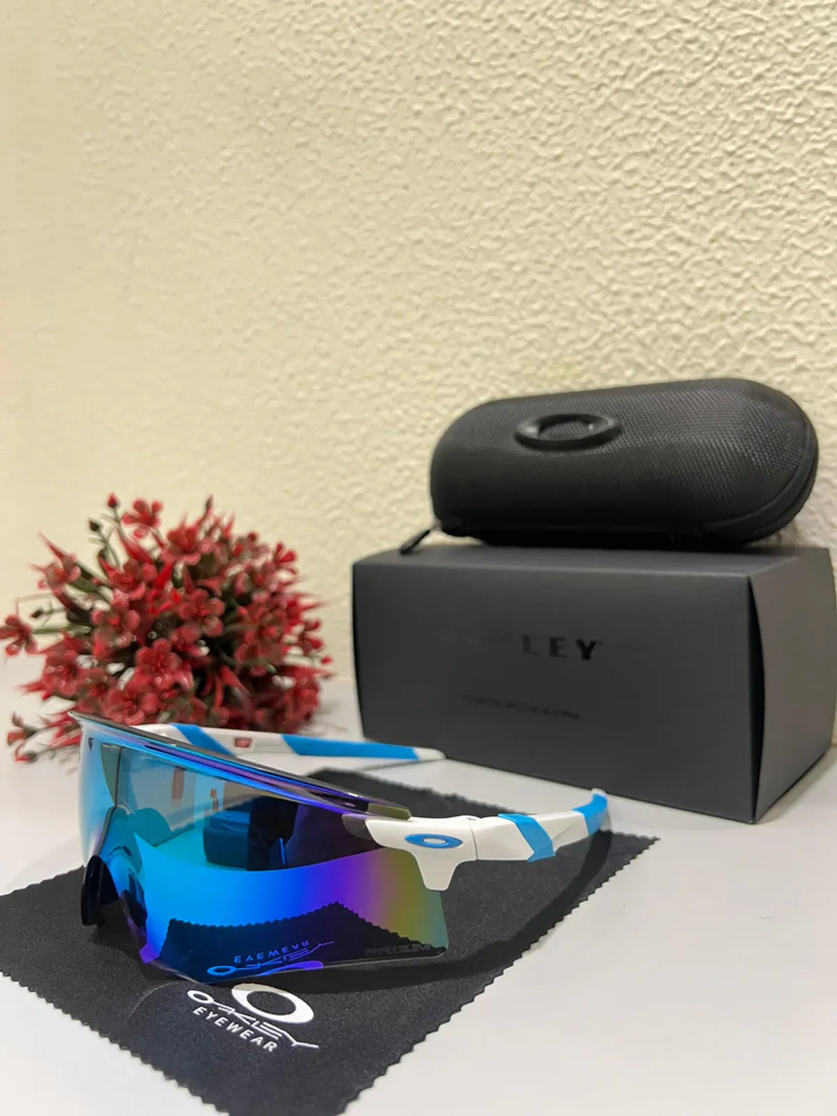 Most Awaited Sports Encoder UV protected Sport Sunglasses Blue Prizm White