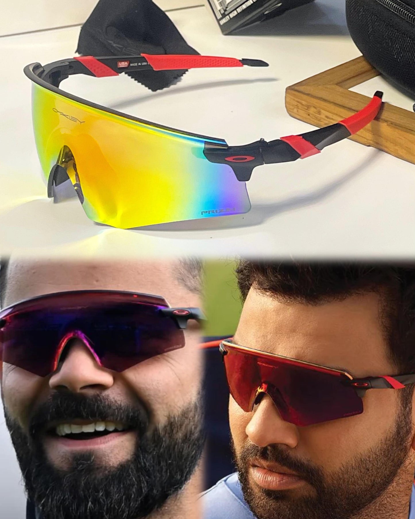 New Sports Fashion Sunglasses ENCO BLACK RED