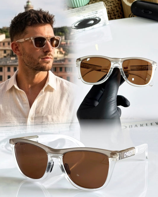 New Sports Fashion Sunglasses-FROG.S/GREYISH BROWN