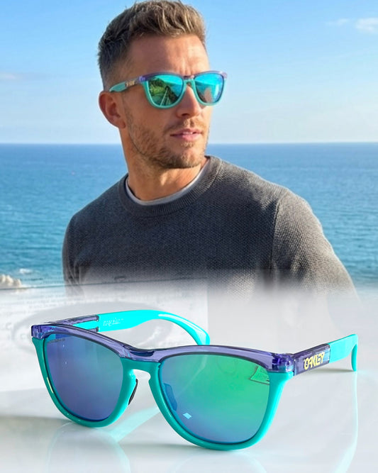 New Sports Fashion Sunglasses-FROG.S/TURQUOISE MERCURY