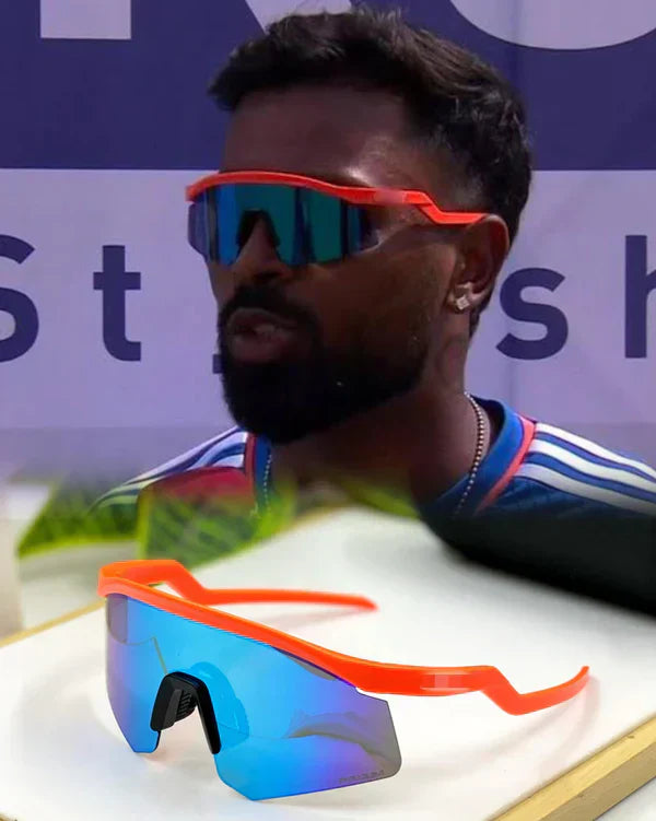 Oakley hydra UV protected Sport Sunglasses Orange Blue