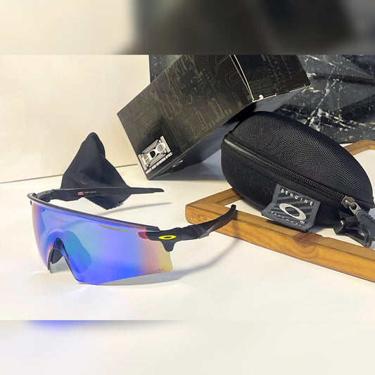 New Sports Fashion Sunglasses ENCO BLACK-GREEN/YELLOWN LOGO